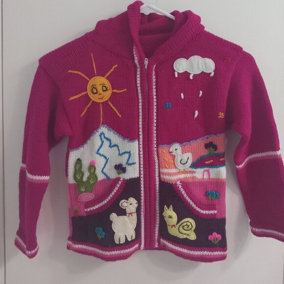 Little lulu and friends- handmade kids sweater- new - Picture 1 of 6